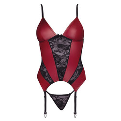 Cottelli Basque and Thong with Lace 2