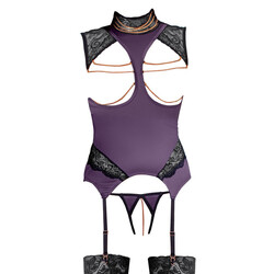 Abierta Fina Basque with Chains and Crotchless String 3