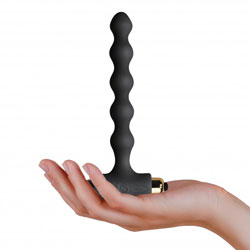 Rocks Off Petite Sensations Pearls Black Anal Plug 3