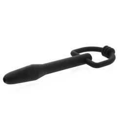 Cum-Thru Silicone D-Ring Penis Plug