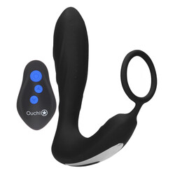 Ouch E-Stimulation and Vibration Butt Plug and Cock Ring