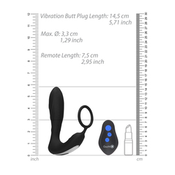 Ouch E-Stimulation and Vibration Butt Plug and Cock Ring 2