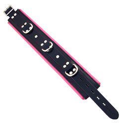Rouge Garments Black and Pink Padded Collar