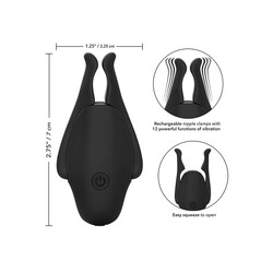 Rechargeable Nipplettes Vibrating Nipple Clamps 3
