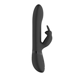 Vive Amoris Black Rabbit Vibrator with Stimulating Beads