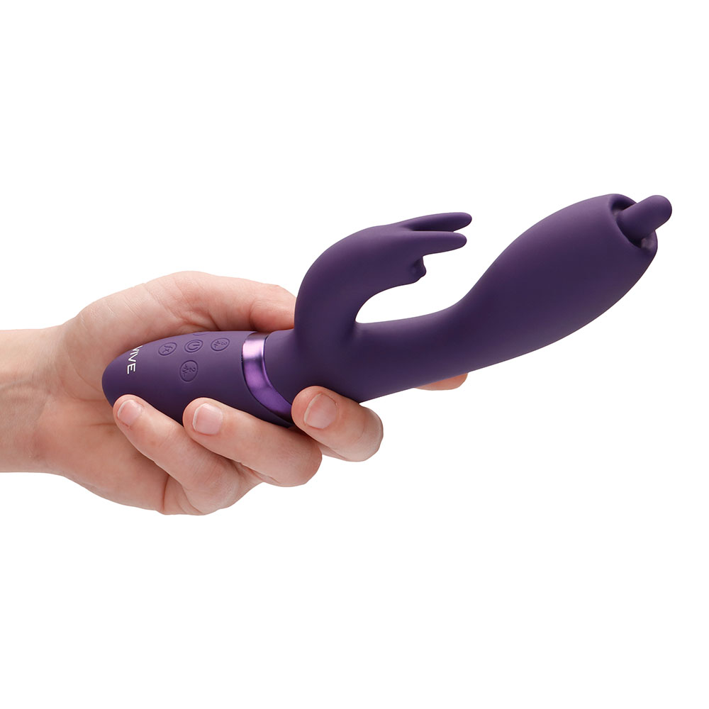 Vive Nilo Purple Pinpoint Rotating G-Spot Rabbit Vibrator 2