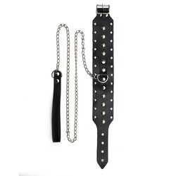 Leather Collar and Chain 2