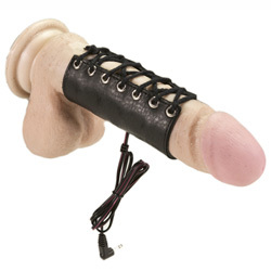 Rimba Electro Stimulation Leather Penis Sleeve